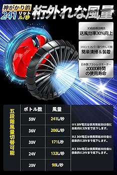 新品 50V 24000mAh ファンバッテリー 風神服 バートル 使用可 節電 楽天市場】【楽天ランキング1位入賞】互換品 2025最高傑作 50V超